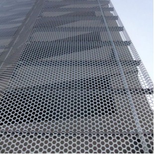 Models of hexagonal perforated metal sheets